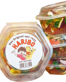 Kẹo dẻo trái cây Haribo hộp lục giác