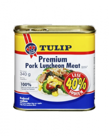 Thịt hộp Tulip Premium Pork Luncheon Meat - 40% ít muối