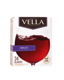 Rượu Vang Vella Merlot 5 Lít